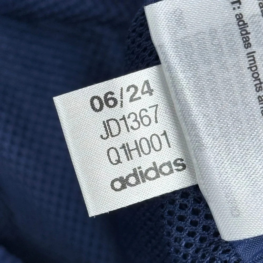 Adidas Tiro Woven Track Pants Mens Small Mesh Lined Ankle Zip Navy Blue JD1367